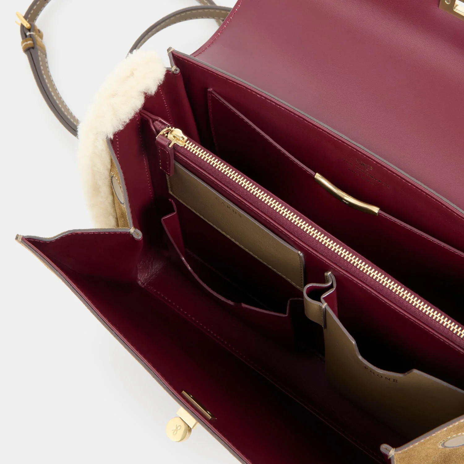 Mortimer Shearling Top Handle - Image 3