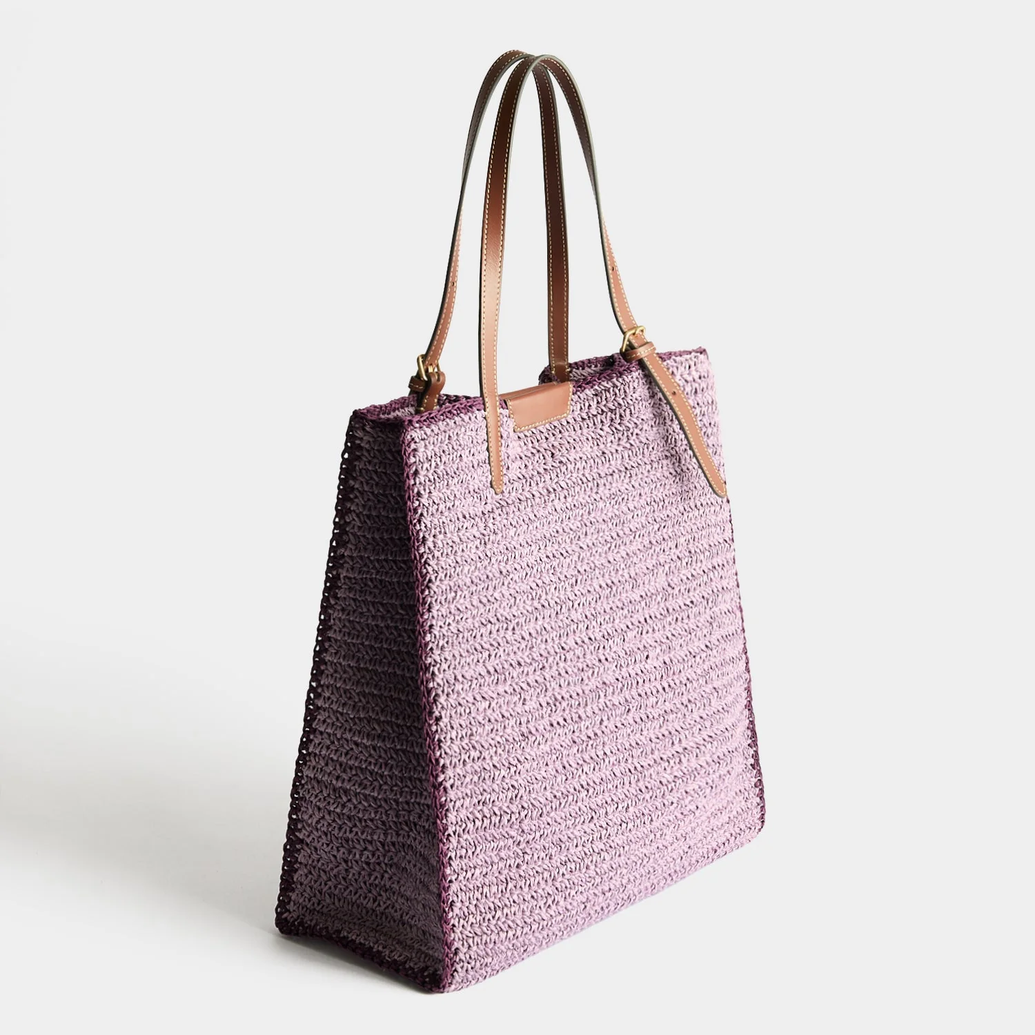 N/S Paper Raffia Wink Tote - Image 3