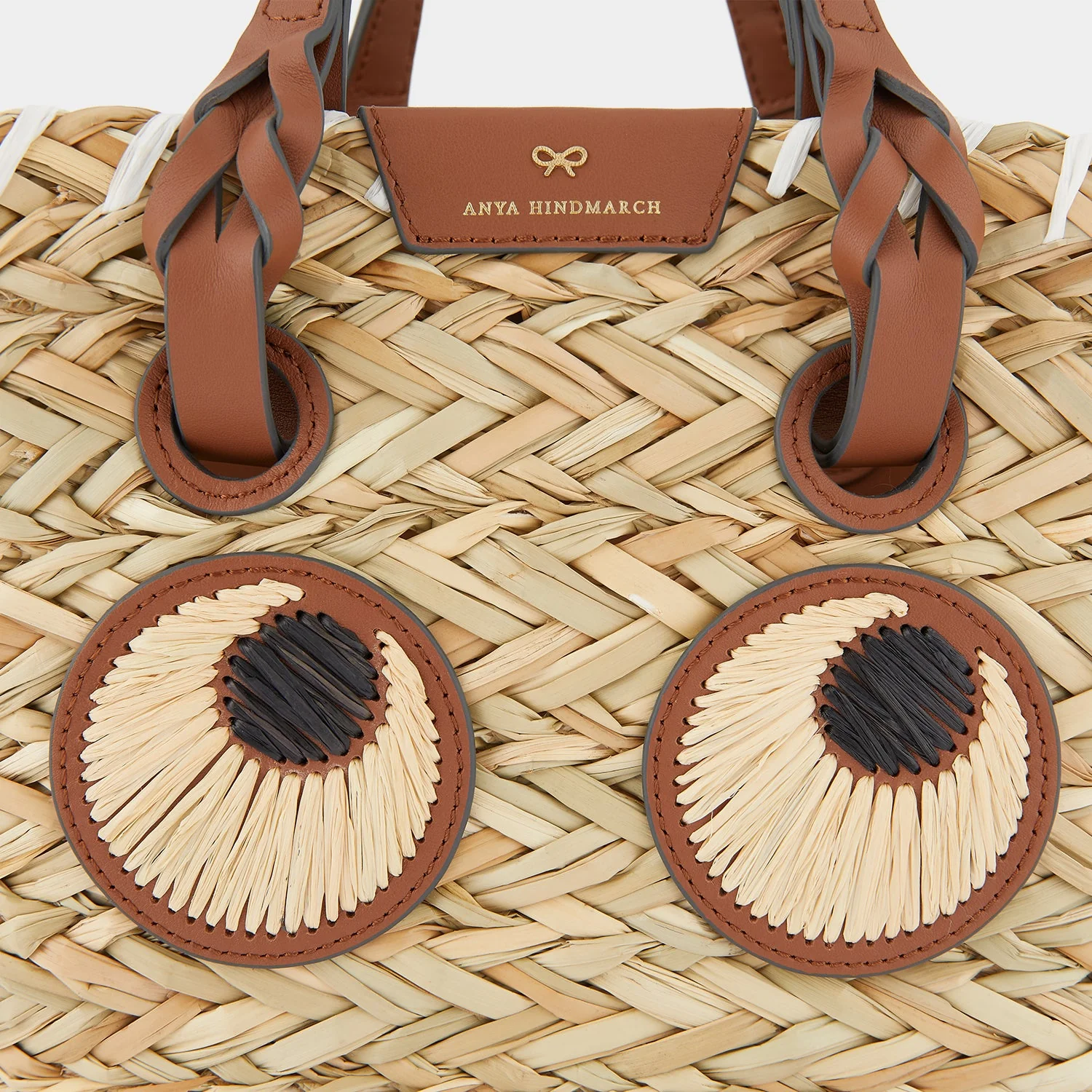Small Paper Eyes Basket Bag - Image 4